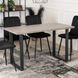 Стол MEBEL ELITE ALTE 120х65 см Бетон / черный
