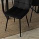 Стілець оксамитовий MEBEL ELITE PERU Velvet, Чорний