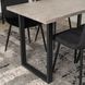 Стол MEBEL ELITE ALTE 120х65 см Бетон / черный