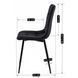 Стілець оксамитовий MEBEL ELITE PERU Velvet, Чорний
