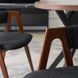 Стул MEBEL ELITE RUIZ ткань черный/орех