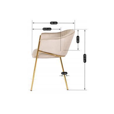 Стул MEBEL ELITE INNES Беж фотография