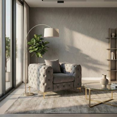 Кресло MEBEL ELITE SORRENTO 1S Серый фотография