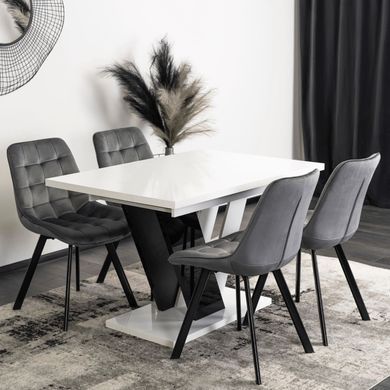 Стіл розкладний MEBEL ELITE CLARK 120(160)х80 см Білий фотографія