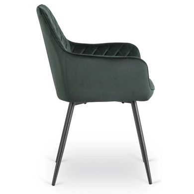Стілець оксамитовий MEBEL ELITE BRESSO Velvet Зелений фотографія