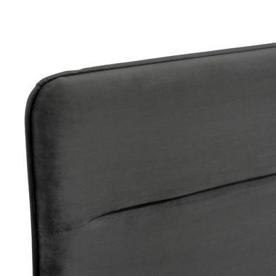 Ліжко двоспальне оксамитове MEBEL ELITE NICEAVelvet 160x200 см Сірий фотографія