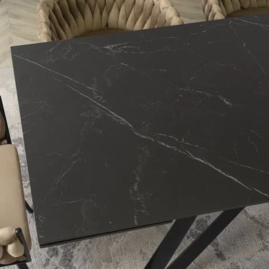 Стол раскладной MEBEL ELITE MAXIME 160(240)х91 см Черный мрамор фотография