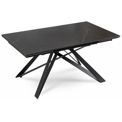 Стол раскладной MEBEL ELITE MAXIME 160(240)х91 см Черный мрамор фотография