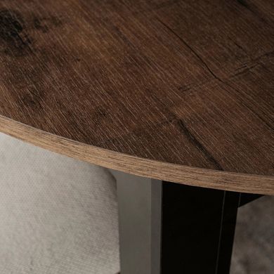 Стіл розкладний круглий MEBEL ELITE HARRY 102(142)х102 см Горіх фотографія