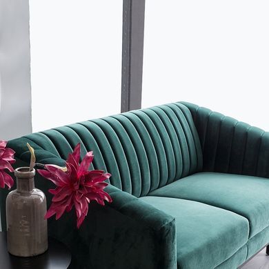 Софа ASPREY Velvet 2 Signal Зелений ** фотографія