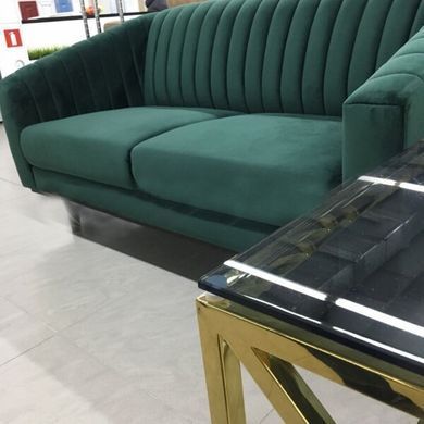 Софа ASPREY Velvet 2 Signal Зелений ** фотографія