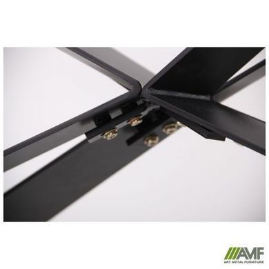 Стіл розкладний Vincent black AMF 160(240)X90 сeramics Tatuario bianco фотографія