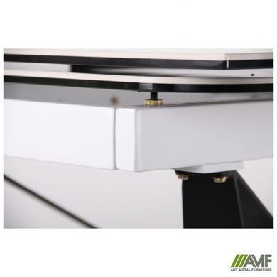 Стіл розкладний Vincent black AMF 160(240)X90 сeramics Tatuario bianco фотографія