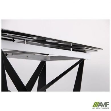 Стіл розкладний Vincent black AMF 160(240)X90 сeramics Tatuario bianco фотографія