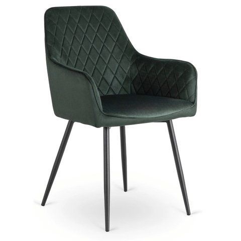 Стілець оксамитовий MEBEL ELITE BRESSO Velvet Зелений фотографія