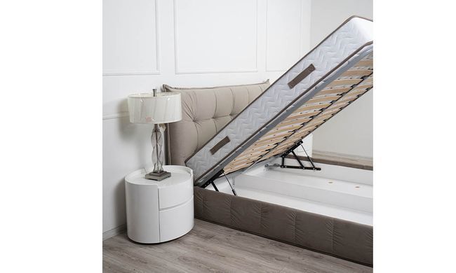 Кровать ТЕАНА&nbsp;Velvet Prestol 160x200 Беж фотография