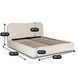 Ліжко двоспальне MEBEL ELITE BRISTOL 160x200 см Кремовий