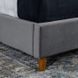 Кровать бархатная MEBEL ELITE DENNIS Velvet 90x200 Темно Серый