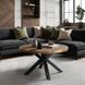 Журнальний столик MEBEL ELITE LINCOLN 80x80&nbsp;Дуб рустик Чорний