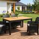 Стіл Розкладний обідній ARGOS MEBEL ELITE 140(180)х90 Дуб/чорний