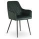 Стілець оксамитовий MEBEL ELITE BRESSO Velvet Зелений фотографія