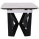 Стіл розкладний Vincent black AMF 160(240)X90 сeramics Tatuario bianco