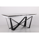 Стол раскладной Vincent black AMF 160(240)X90 сeramics Tatuario bianco фотография