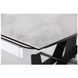 Стіл розкладний Vincent black AMF 160(240)X90 сeramics Tatuario bianco