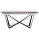 Стіл розкладний Vincent black AMF 160(240)X90 сeramics Tatuario bianco