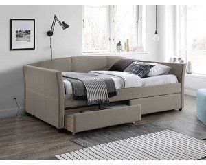 Кровать LANTA VELVET Signal 90x200 Темный Беж фотография