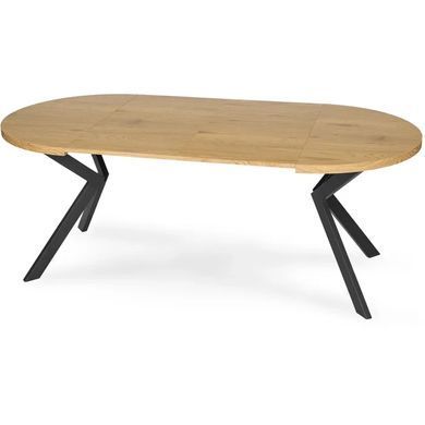 Стол раскладной круглый MEBEL ELITE LUKAS 100(250)х100 см Золотой дуб фотография