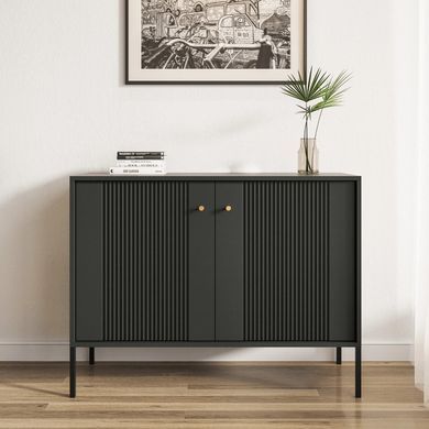 Комод MEBEL ELITE SOFT 104 Чорний фотографія