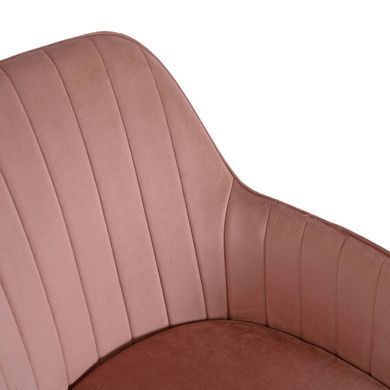 Стілець офісний поворотний оксамитовий MEBEL ELITE TOM Velvet Рожевий фотографія