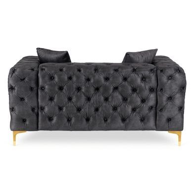Диван MEBEL ELITE SORRENTO 2S Черный фотография