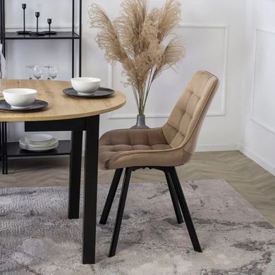 Стул бархатный MEBEL ELITE RICK Velvet, Бежевый фотография