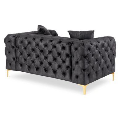 Диван MEBEL ELITE SORRENTO 2S Черный фотография