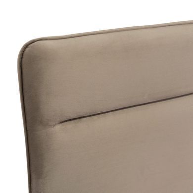Кровать двуспальная бархатная MEBEL ELITE NICEA Velvet 160x200 см Беж фотография
