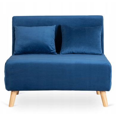 Диван розкладний MEBEL ELITE MARRY 2 Velvet Синій фотографія