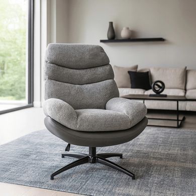 Кресло повортне MEBEL ELITE ASTURIA Серый фотография