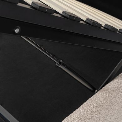 Ліжко двоспальне MEBEL ELITE BRISTOL 160x200 см Беж фотографія