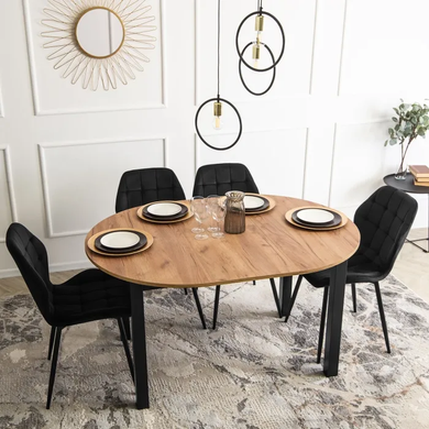Стул бархатный MEBEL ELITE LUCKY Velvet, Черный фотография