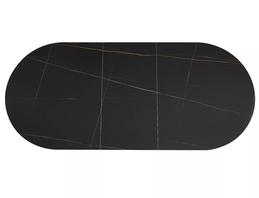 Стол Раскладной GASTON CERAMIC Signal 140(180)x80 Черный / Черный Мат фотография