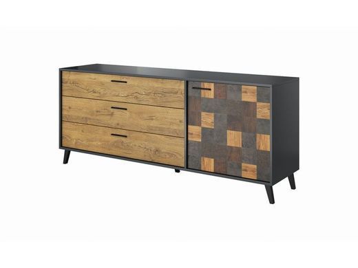 Комод SOUL 1D3S Cama 177 Антрацит фотографія