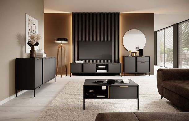 Стіл журнальний Perfect Home Ларс / Lars 97 Антрацит фотографія