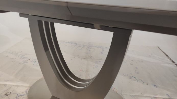 Стіл розкладний TML-865 VETRO 140(180)x85 Сірий Топаз фотографія