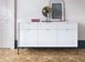 Комод Perfect Home Новая/Nova 3-дверный с 3 ящиками и черными ножками KSZ154 Белый фотография