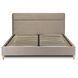 Кровать двуспальная бархатная MEBEL ELITE NICEA Velvet 160x200 см Беж