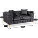 Диван MEBEL ELITE SORRENTO 2S Черный