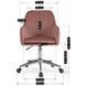 Стілець офісний поворотний оксамитовий MEBEL ELITE TOM Velvet Рожевий
