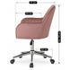 Стілець офісний поворотний оксамитовий MEBEL ELITE TOM Velvet Рожевий